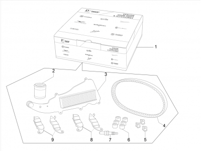 Complete wear and maintenance kit